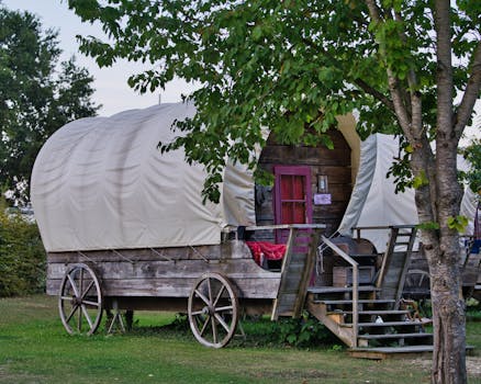 Postavte si zahradní maringotku: Stylové ubytování pro hosty